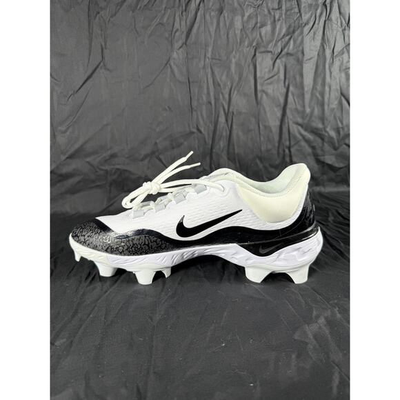 Nike Alpha Huarache Elite 4 Low Baseball Cleats Shoes Men 11.5 React Black White - Picture 3 of 10